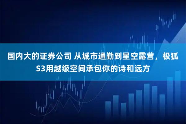国内大的证券公司 从城市通勤到星空露营，极狐S3用越级空间承包你的诗和远方